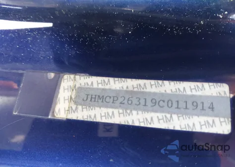 2009 Honda Accord 2.4 Lx z USA, uszkodzony, nr VIN JHMCP26319C011914